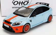 Otto-mobile Ford england Focus Rs Mkii 2010 - 24h Le Mans Tribute 1:18 Světle Modrá Oranžová