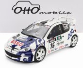 Otto-mobile Peugeot 206 Wrc Team Peugeot Esso N 15 Rally Tour De Corse 1999 Gilles Panizzi - Herve Panizzi 1:12 Bílá Modrá