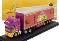 Oxford-models DAF Truck Paulos Circus 1985 1:76 Oranžová Fialová Žlutá