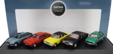 Oxford-models Ford england Set 5x Fiesta 1.2l - Escort Xr3i - Capri Mkiii - Cortina Mkiii - Granada Mki 1:76 Různé