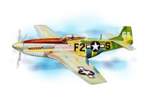 P-51 Mustang (705mm) laser.vyřezávaný