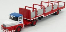 Perfex Unic Izoard Truck Semi-remorque 1958 - Sabine Rancy Cirque - Circus 1:43 Bílá Červená Modrá