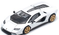 Pop-race-limited Lamborghini Countach Lpi 800-4 2021 1:64 Bílá