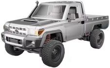 RC auto Land Cruiser Toyota PRO, stříbrná + náhradní baterie