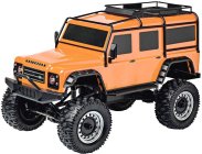 RC auto Land Rover Defender Rock Crawler, oranžová