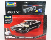 Revell-kit Plymouth Dom's Gtx Coupe 1971 - Fast & Furious 8 2017 1:24 Černá Stříbrná