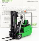 Ros-model Cesab B316 Carrello Elevatore Verticale - Vertical Order Picker 3 Wheels 1:23 Zelená Černá