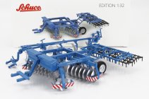 Schuco Accessories Plow Harrow Fortschritt B402 1:32 Fialově Zelená