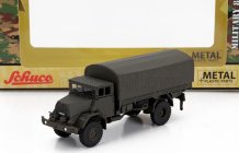 Schuco MAN 630 Truck Telonato German Army 2-assi 1958 1:87 Vojenská Zelená