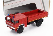 Schuco MAN Kat1 5t. Truck Feuerwehr 2-assi 1969 1:87 Red