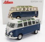 Schuco Volkswagen T1 Samba Minibus 1962 1:32 Modrá Bílá