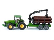 SIKU Farmer - John Deere s lesním přívěsem 1:50