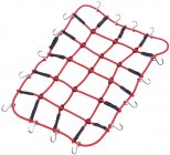 Poutací síť s háčky, červená 24x15 cm