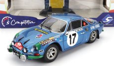 Solido Renault Alpine A110 1600s (night Version) N 17 Rally Montecarlo 1972 B.darniche - A.mahe 1:18 Blue Met