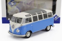 Solido Volkswagen T1 Samba Minibus 1962 1:18 Světle Modrá Bílá