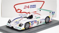 Spark-model Audi R8 3.6l Turbo Team Adt Champion Racing N 3 Winner 24h Le Mans 2005 Tom Kristensen - Jj Leto - Marco Werner 1:43 Bílá Zelená