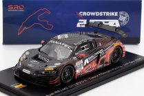 Spark-model Audi R8 Lms Gt3 Evo Ii 5.2l V10 Team Tresor Attempto Racing N 88 24h Spa 2024 Leonardo Moncini - Lorenzo Patrese - Lorenzo Ferrari - Glenn Van Berlo 1:43 Šedá Červená