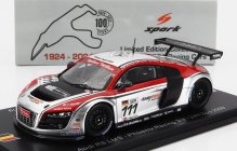 Spark-model Audi R8 Lms Team Phoenix Racing N 111 24h Spa 2009 Henri Moser - Marcel Fassler - Alex Margaritis - Marc Basseng 1:43 Silver Red