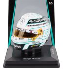Spark-model Bell helmet Casco Helmet F1 George Russell F1 Team Mercedes Amg N 63 Qatar Gp 2024 1:5 Bílá