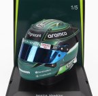 Spark-model Bell helmet F1  Casco Helmet Aston Martin Amr23 Team Aramco Cognizant N 0 F1 Test 2023 Jessica Hawkins 1:5 Zelená