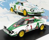 Spark-model Lancia Stratos Hf Alitalia (night Version) N 1 Winner Rally Montecarlo 1977 S.munari - S.maiga 1:18 Bílá Zelená Červená