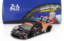 Spark-model Mclaren 720s Gt3 Evo M840t 4.0l V8 Turbo Team United Autosports N 59 24h Le Mans 2024 Nicolas Costa - James Cotingham - Gregoire Saucy 1:64 Černá Oranžová