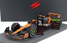 Spark-model Mclaren F1  Mcl38 Team Mclaren N 4 Winner Miami Gp 2024 First F1 Victory Lando Norris 1:18 Oranžová Černá