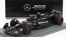 Spark-model Mercedes gp F1 W14 Team Mercedes-amg Petronas Formula One N 44 2nd Spain Gp 2023 Lewis Hamilton 1:43 Matt Black
