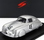 Spark-model Porsche 356 Sl Coupe Team Porsche K.g. N 46 Winner Class 24h Le Mans 1951 Auguste Veuillet - Edmond Mouche 1:18 Silver
