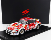 Spark-model Porsche 911 934 3.0l F6 Turbo Team Asa Cachia N 91 24h Le Mans 1980 C.bussi - B.salam - C.grandet 1:18 Červená Bílá
