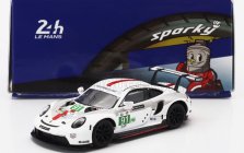 Spark-model Porsche 911 991-2 4.2l Team Porsche Gt N 91 Winner Lmgte Pro Class 24h Le Mans 2022 Gianmaria Bruni - Richard Lietz - Frederic Makowiecki 1:64 Bílá Šedá Červená