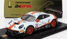 Spark-model Porsche 911 991 Gt3 R 4.0l Flat-6 Team Gpx Racing N 20 Winner 24h Spa 2019 Richard Lietz - Michael Christensen - Kevin Estre 1:43 Světle Modrá Oranžová Černá