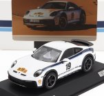 Spark-model Porsche 911 992 Coupe N 19 Rally Dakar Design 2022 1:43 Bílá Modrá