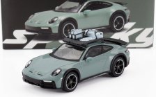 Spark-model Porsche 911 992 Dakar 3.0 Coupe With Pack Roof Accessories 2023 1:64 Zelený Odstín
