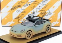 Spark-model Porsche 911 992 Dakar N 00 Ahead Coupe 2024 - Con Vetrina - With Showcase 1:18 Zelený Odstín
