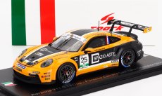 Spark-model Porsche 911 992 Gt3 Cup N 25 Porsche Carrera Cup Italy Champion 2023 Larry Ten Voorde 1:43 Oranžová Černá