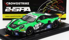 Spark-model Porsche 911 992 Gt3 R Team Huber Racing N 54 24h Spa 2023 A.guven - S.muller - C.engelhart 1:43 Zelená Černá