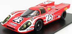 Spark-model Porsche 917k 4.9l Team Salzburg N 23 Winner 24h Le Mans 1970 Hans Herrmann - Richard Attwood 1:18 Červená Bílá