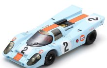 Spark-model Porsche 917k Team J.w. Automotive Engineering Gulf N 2 Winner 24h Daytona 1971 Pedro Rodriguez - Jackie Olivier 1:18 Světle Modrá Oranžová