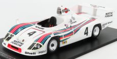Spark-model Porsche 936/77 2.1l Twin Turbo Team Martini Racing Porsche System N 4 Winner 24h Le Mans 1977 Jacky Ickx - Hurley Hywood - Jurgen Barth 1:18 Bílá Červená Modrá
