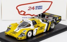 Spark-model Porsche 956 Lh Team New-man Joest Racing N 7 Winner 24h Le Mans 1985 K.ludwig - P.barilla - J.winter 1:43 Žlutá Černá