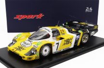 Spark-model Porsche 956l Turbo Team Newman Joest Racing N 7 Winner 24h Le Mans 1984 K.ludwig - H.pescarolo - S.johansson - Con Vetrina - With Showcase 1:18 Žlutá Černá