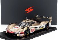 Spark-model Porsche 963 9rd 4.6l Turbo V8 Team Hertz Jota N 12 24h Le Mans 2024 Will Stevens - Norman Nato - Callum Ilott 1:18 Bílé Zlato