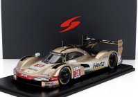 Spark-model Porsche 963 9rd 4.6l Turbo V8 Team Hertz Jota N 38 24h Le Mans 2024 Jenson Button - Phil Hanson - Oliver Rasmussen 1:18 Bílé Zlato