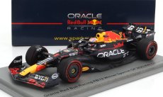 Spark-model Red bull F1  Rb19 Team Oracle Red Bull Racing N 1 World Champion (40th Career Victory) Winner Spain Gp 2023 Max Verstappen 1:43 Matt Blue
