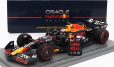 Spark-model Red bull F1  Rb19 Team Oracle Red Bull Racing N 1 World Champion Winner British Gp 2023 Max Verstappen 1:43 Matt Blue