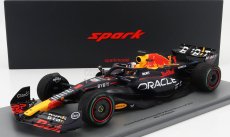 Spark-model Red bull F1  Rb19 Team Oracle Red Bull Racing N 1 World Champion Winner Monaco Gp 2023 Max Verstappen 1:18 Matt Blue