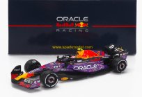 Spark-model Red bull F1  Rb19 Team Oracle Red Bull Racing N 11 3rd Las Vegas Usa Gp 2023 Sergio Perez 1:64 Fialová Žlutá Červená