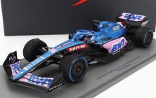 Spark-model Renault F1 A522 Team Alpine Bwt N 14 Monaco Gp 2022 Fernando Alonso - Con Vetrina - With Showcase - Special Box 1:18 Modrá Růžová