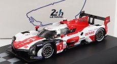 Spark-model Toyota Gr010 3.5l V6 Twin Turbo Hybrid Team Gazoo Racing N 7 Winner 24h Le Mans 2021 M.conway - K.kobayashi - J.m.lopez 1:87 Bílá Červená